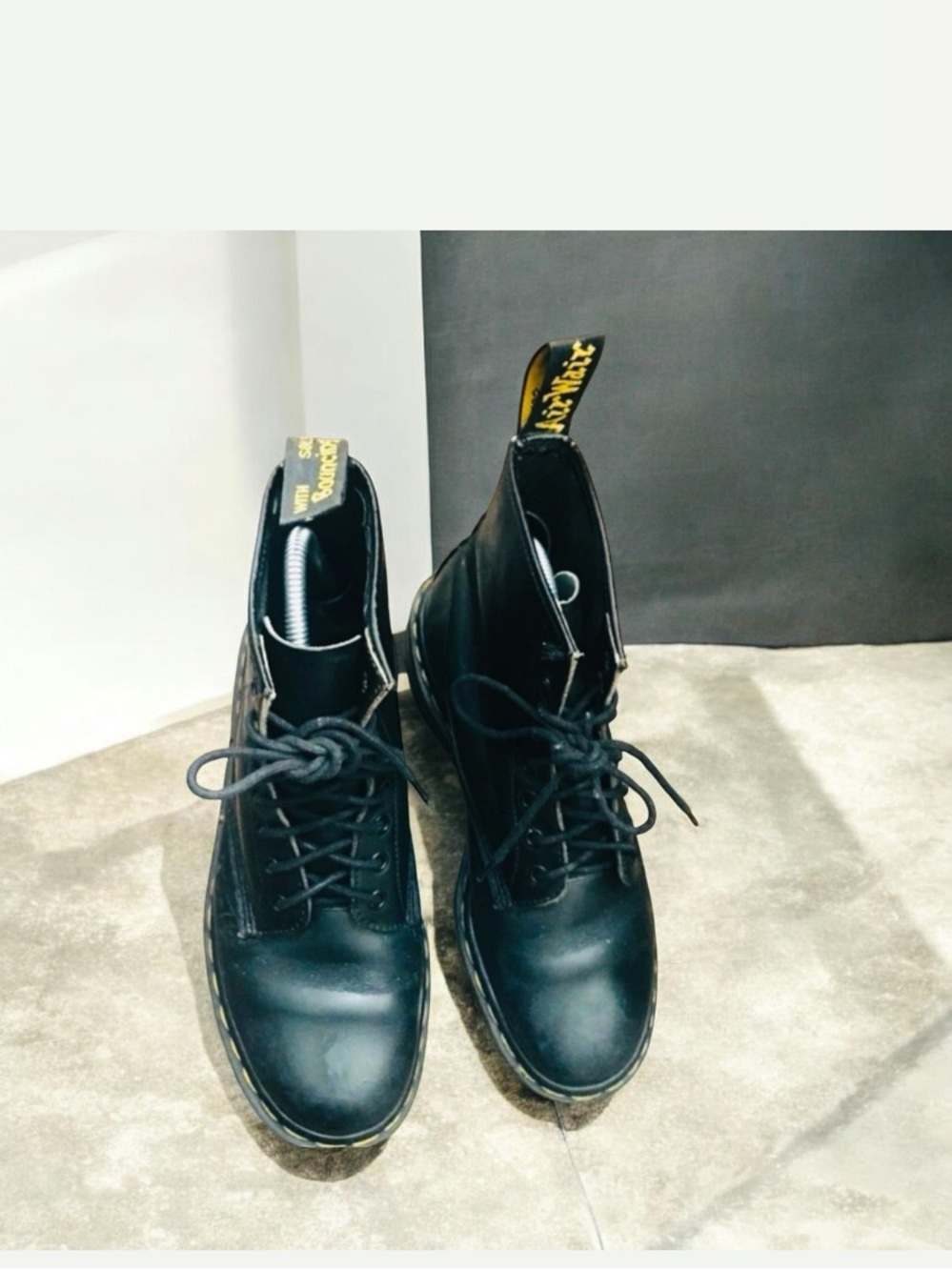 Dr Martens Made in England Retro   Unisex Black Boots Size9|10